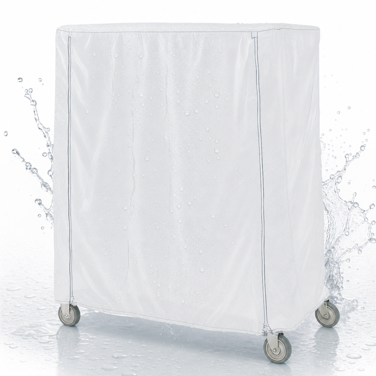 Product image #3 for Metro Waterproof Vinyl-Nylon Coated Cart Cover for 48 x 24 x 62 Queen Mary/Banquet Cart