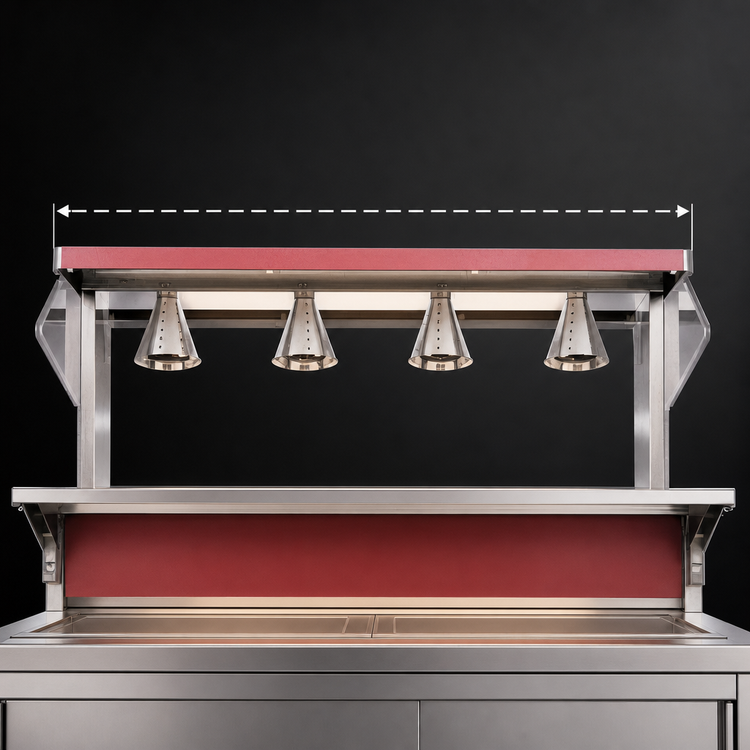 Product image #3 for 74-Inch Incandescent/Infrared Light Accessory for 4-Series Signature Server Stainless Steel Countertop Units
