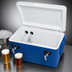Thumbnail image #3 for Micro Matic USA 48-Quart Cold Plate Beer Cooler with 2 Faucets, Blue Plastic Ice Chest