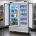 Thumbnail image #3 for Everest Refrigeration EBSRF2 Two-Section Bottom-Mount Dual Temperature Reach-In Refrigerator/Freezer Combo