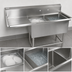 Thumbnail image #3 for John Boos Pro-Bowl 2-Compartment Stainless Steel Sink with Left Drainboard, 58-3/16 x 23-1/2 x 44-1/16 Inches