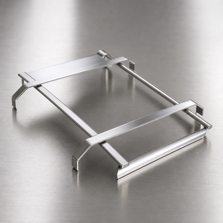 Product image #3 for BK Resources 18 x 24 Inch Stainless Steel Tray Slide Rack Guide
