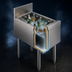 Thumbnail image #3 for Perlick Top Shelf TS Series Insulated Modular Underbar Bottle Storage Bin with 6-Inch Backsplash