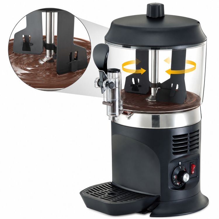 Product image #3 for Benchmark 5 Qt Countertop Hot Beverage/Topping Dispenser with Rotating Paddles