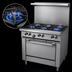 Thumbnail image #3 for Garland G Starfire Pro Series 36-Inch Gas Restaurant Range with 6 Open Burners and Standard Oven