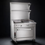 Thumbnail image #3 for Southbend Platinum P32C-HG 32-Inch Heavy-Duty Gas Range with 16-Inch Hot Top, 16-Inch Griddle, 1-Inch Plate and Cabinet Base