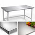 Thumbnail image #3 for John Boos Stallion 48 Inch x 24 Inch 14-Gauge Stainless Steel Top Work Table with Stallion Safety Edge