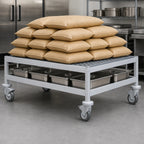 Thumbnail image #3 for Fermod Fermostock 1R42B12M Mobile Louvered Aluminum Dunnage Rack, 42 x 18 x 17 Inches, 800 lb. Capacity