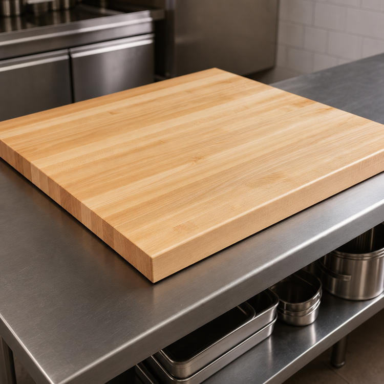 Product image #3 for John Boos Boos Block 48 x 48 Inch Square Edge Grain Solid Maple Kitchen Countertop, 1-3/4 Inch Thick, Oil Finish