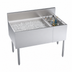 Thumbnail image #3 for Krowne Royal Series 42 Inch Wide Underbar Multi-Station Ice Bin with Bottle Well