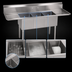 Thumbnail image #3 for John Boos E-Series 84-Inch 3-Compartment Stainless Steel Sink with Left & Right Drainboards
