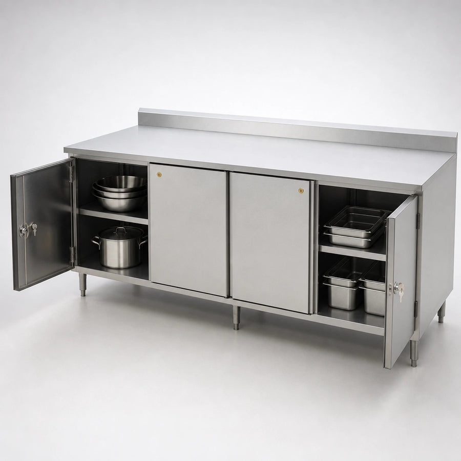 Cabinet Base With Locking Doors