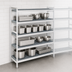 Thumbnail image #3 for Fermostock 4-Tier Starter Shelving Unit with Removable Polymer Inserts, 59