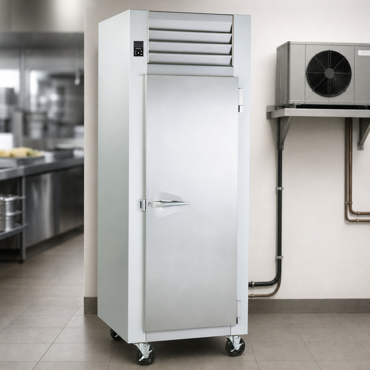 Product image #3 for Traulsen Spec-Line 24-Inch Wide Remote Reach-In Freezer, Standard Depth, 1 Section, Full Height Solid Door, Stainless Steel, 18 Cu. Ft.