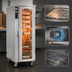 Thumbnail image #3 for FWE TS-1633-36 Mobile Heated Pizza Holding Cabinet, 36 x 16-18.5 Inch Pizza Box Capacity