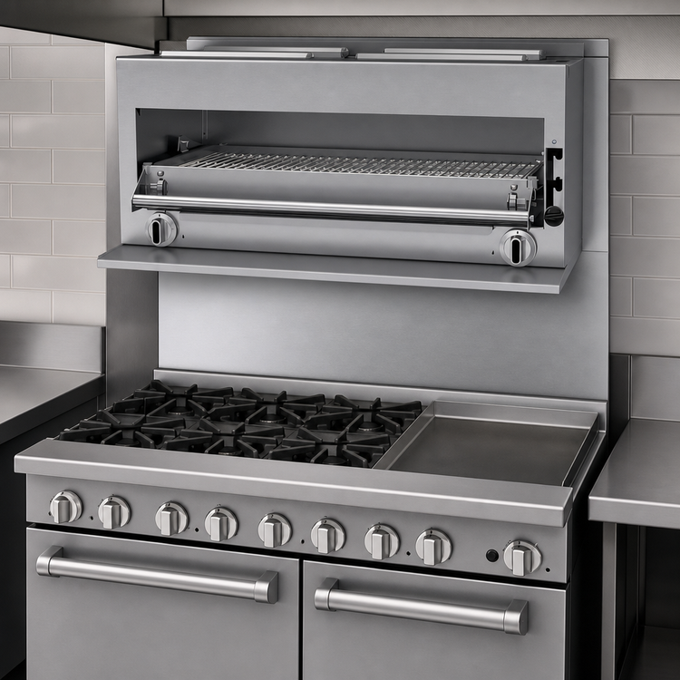 Product image #3 for Garland G Starfire Pro G-Series 35-1/2-Inch Range-Mount Gas Infrared Salamander Broiler for G36 Range
