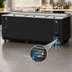 Thumbnail image #3 for Turbo Air Super Deluxe 95-Inch Wide Black Laminated Bottle Cooler with Three Sliding Lids