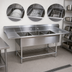 Thumbnail image #3 for John Boos Pro-Bowl 3-Compartment Stainless Steel Sink with Dual Drainboards and 14-Inch Deep Bowls