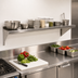 Thumbnail image #3 for BK Resources T-430 Economy 84-Inch x 12-Inch Wall-Mounted Stainless Steel Shelf