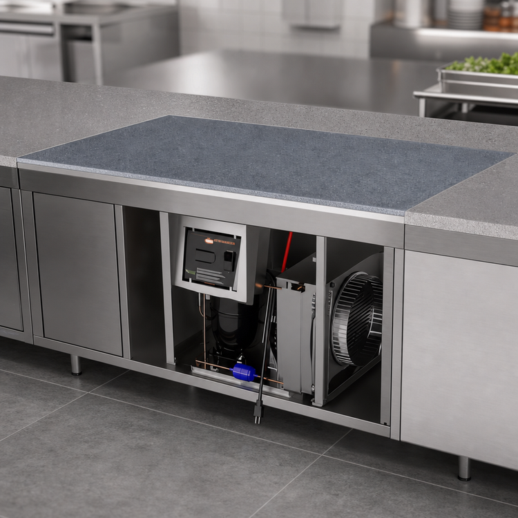 Product image #3 for Hatco 36-Inch Wide Built-In Simulated Stone Flush-Top Cold Shelf