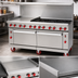 Thumbnail image #3 for American Range 72-Inch Commercial Gas Range with 24-Inch Left Griddle, 8 Open Burners, and 2 Convection Ovens