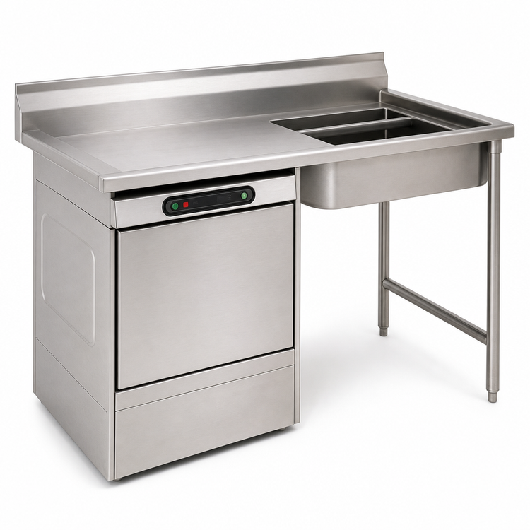 Product image #3 for Eagle Group Spec-Master Undercounter Soiled Dishtable, Sink on Right, Dishwasher on Left, 60 Inch Wide