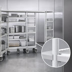 Thumbnail image #3 for Metro TOP-TRACK TTM18K3 Shelving Mobile Unit Kit, 18" Wide, Epoxy-Coated Posts with Antimicrobial Protection