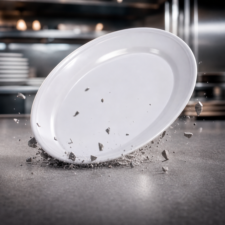 Product image #4 for Carlisle Epicure Oval Melamine Platter Tray, 12 x 8.5 Inches, White