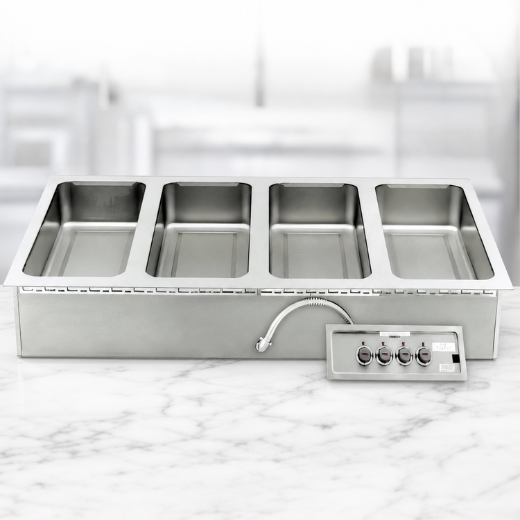 Product image #3 for APW Wyott HFW-4S 4-Well Rectangular Drop-In Electric Hot Food Well