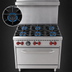 Thumbnail image #3 for Vulcan SX Series 36-Inch Natural Gas Commercial Gas Range with 6 Open Burners and Standard Oven