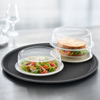 Thumbnail image #3 for Vollrath Safe-Stack® 978-13 Clear Polycarbonate Round Plate Cover, Fits 9-5/8"-9-7/8" Plates, 2-3/4"H Case of 12