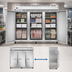 Thumbnail image #3 for Continental Refrigerator 3FESNSS Three-Section Extra-Wide Shallow Depth Reach-In Freezer