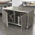 Thumbnail image #3 for BK Resources Dual Access Stainless Steel Chef Table Cabinet Base with Hinged Doors, 18 x 30 x 34.75 Inches