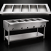 Thumbnail image #3 for Eagle Group SDHT5-208-3 79-Inch Electric Hot Food Table with 5 Dry Wells, Stainless Steel Open Base, 208V 3-Phase