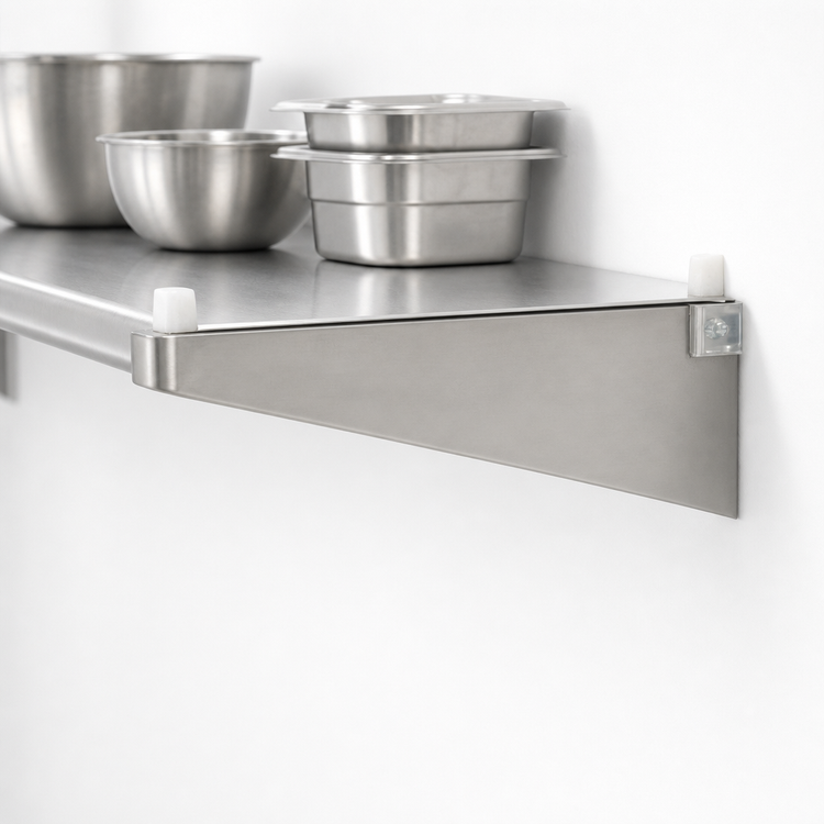 Product image #3 for Eagle Group 24-Inch Right-Hand Single Knob Stainless Steel Shelf Bracket for Cantilevered Shelving