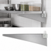 Thumbnail image #3 for Eagle Group Right-Hand Single Knob 21-Inch Stainless Steel Shelf Bracket for Cantilevered Shelving