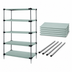 Thumbnail image #3 for Quantum Stationary 5-Shelf Solid Stainless Steel Shelving Starter Kit, 72 Inch W x 21 Inch D x 54 Inch H