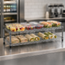 Thumbnail image #3 for Eagle QuadTruss 2-Tier Front Case Merchandise Cantilevered Wire Shelving Unit, 36 x 14 x 14 Inches, Chrome
