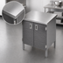 Thumbnail image #3 for John Boos 36-Inch x 30-Inch Stainless Steel Flat Top Enclosed Work Table with Cabinet Base and Hinged Doors