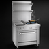Thumbnail image #3 for Southbend Platinum 36-Inch Heavy-Duty Gas Range with 2 Open Burners, 24-Inch Griddle, and Convection Oven