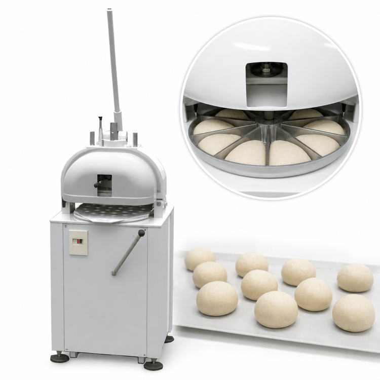 Product image #3 for Univex Semi-Automatic Bun Divider/Rounder, 11-Piece Output, 6.34-17.63 oz.