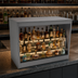 Thumbnail image #3 for Glastender BLD-42-S Open Front Back Bar Liquor Display Cabinet, 42 Inch Wide, 3-Step LED Display