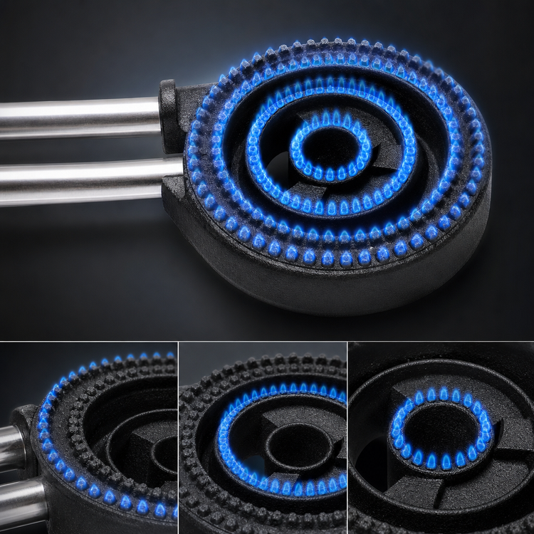 Product image #3 for Town Equipment 3-Ring Burner/Nipple Replacement for Chinese Ranges