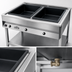 Thumbnail image #3 for ServeWell® 2-Well Sealed-Well Hot Food Table with Open Stainless Steel Base