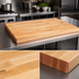 Thumbnail image #3 for John Boos Edge Grain Flat Top Wood Bakers' Table Top, 120 x 60 x 2-1/4 Inches, Northern Hard Rock Maple