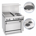 Thumbnail image #3 for Imperial Pro Series 36-Inch Electric Restaurant Range with 2 Round Elements, 24-Inch Thermostatic Griddle and Standard Oven