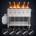 Thumbnail image #3 for KoolMore 36-Inch Mobile Outdoor Propane Charbroiler Grill with 5 Burners