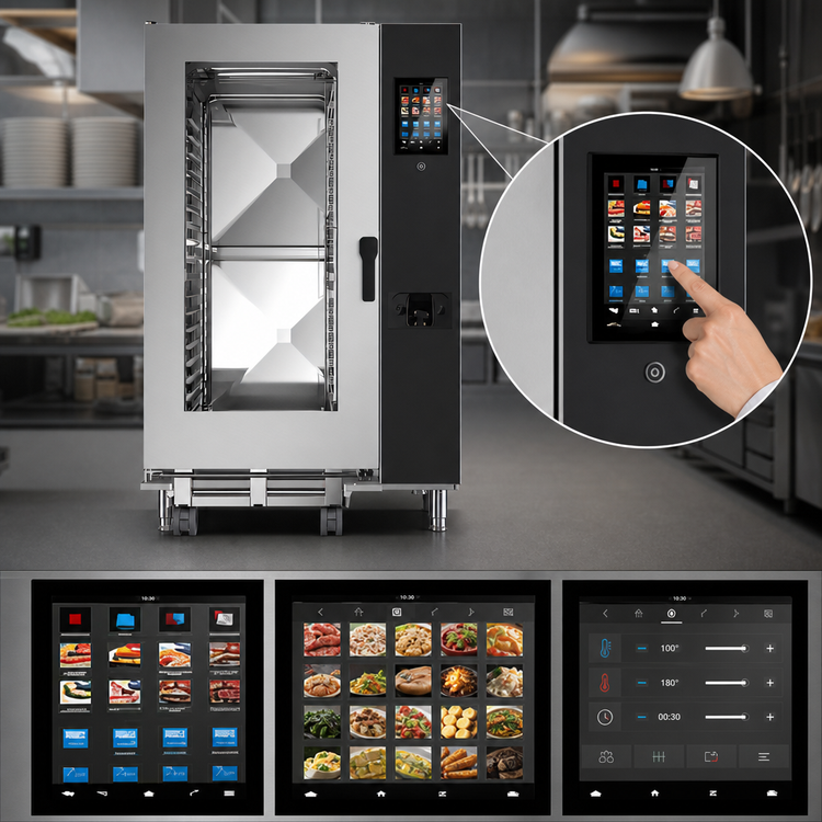 Product image #3 for Lainox Naboo 5.0 Gas Combi Oven with Direct Steam, 20 x 2/1 GN / 40 x 1/1 GN, Floor Model