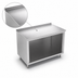 Thumbnail image #3 for John Boos 60-Inch x 30-Inch Open-Front Stainless Steel Cabinet Base Work Table with 1-1/2-Inch Rear Riser