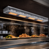 Thumbnail image #3 for Hatco Ultra-Glo UGA-48D3 48-Inch Double Ceramic Tile Infrared Strip Heat Lamp Foodwarmer